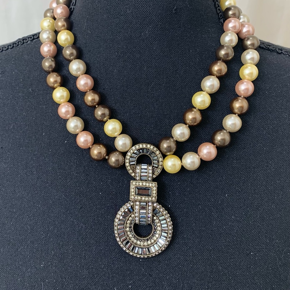 Heidi Daus "Sparkle Is A Many Splendid Thing" Crystal Drop Necklace